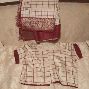 Pure Silk Sari & blouse